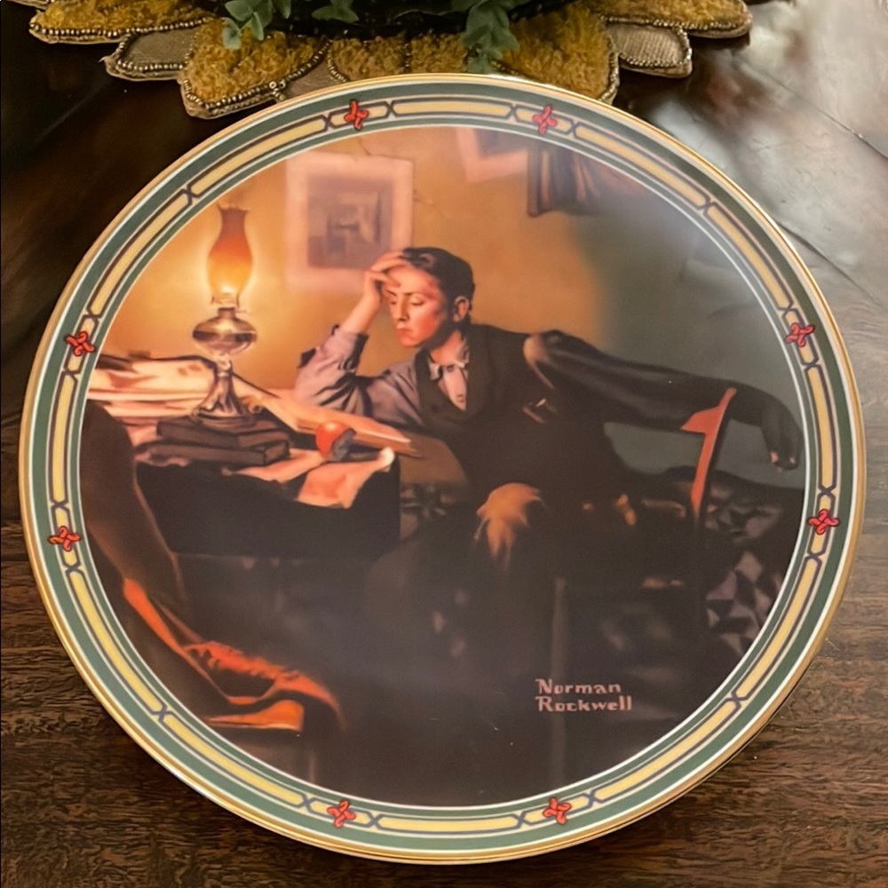 Norman Rockwell "A Young Man's Dream". Plate #8499C 
"Rockwell's American Dream"